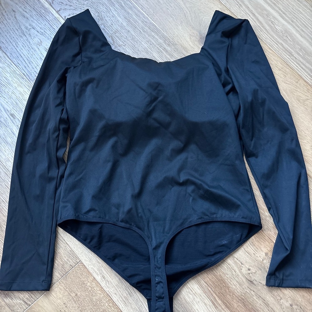 NWT popilush shapewear long sleeve square neck thong bodysuit 3XL - Picture 7 of 8